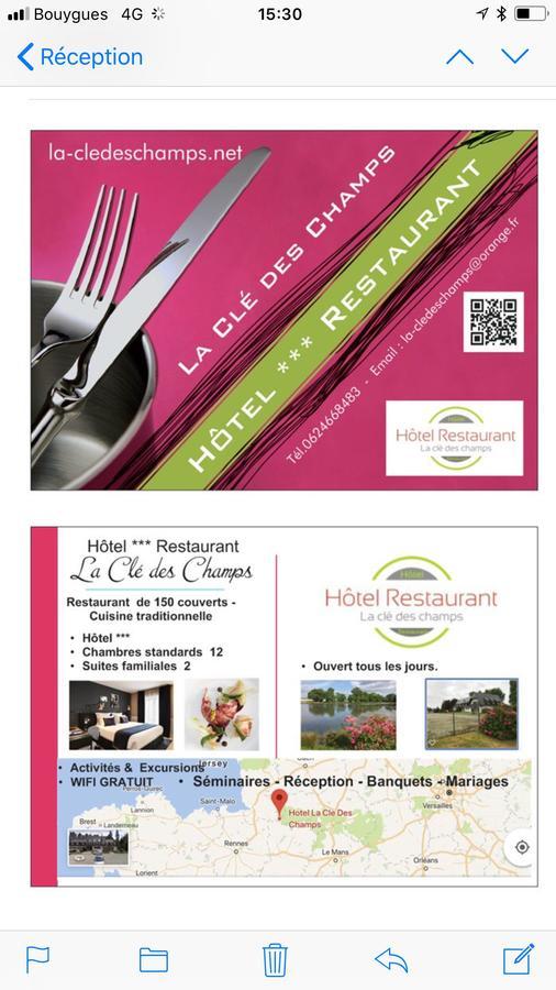 La Cle Des Champs Hotel Le Teilleul Екстериор снимка